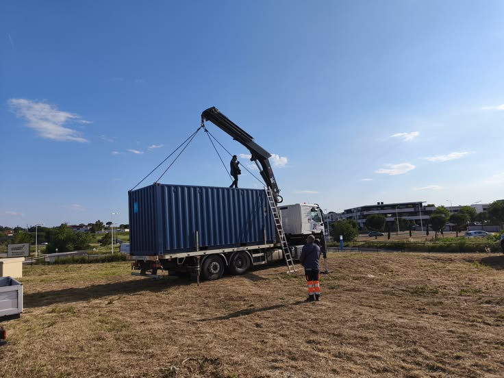 Installation conteneur maritime